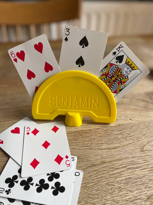 Personalized Playing Card Holder for Kids: Card Game Accessory