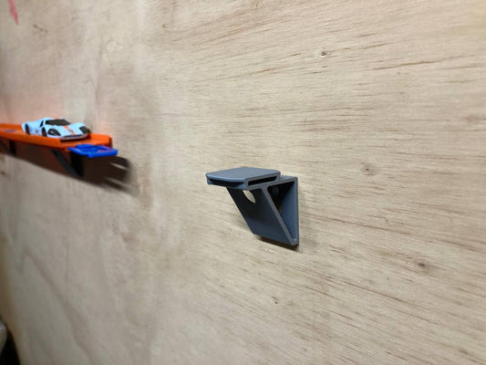 Hot Wheels Track Wall Mount: Single Lane PLA Plastic