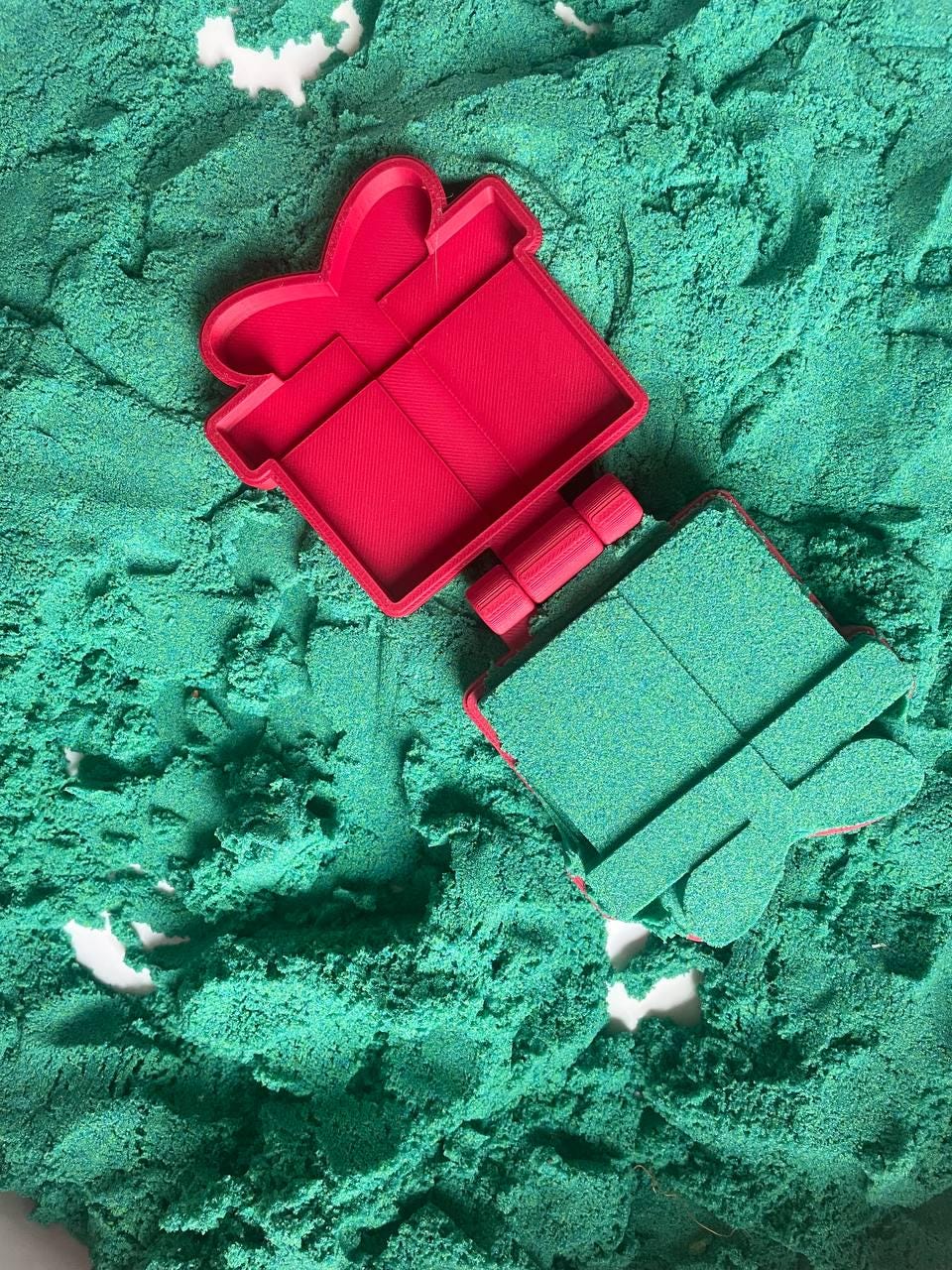 Christmas Present mould for Play Dough & Sand: Montessori Sensory Toy