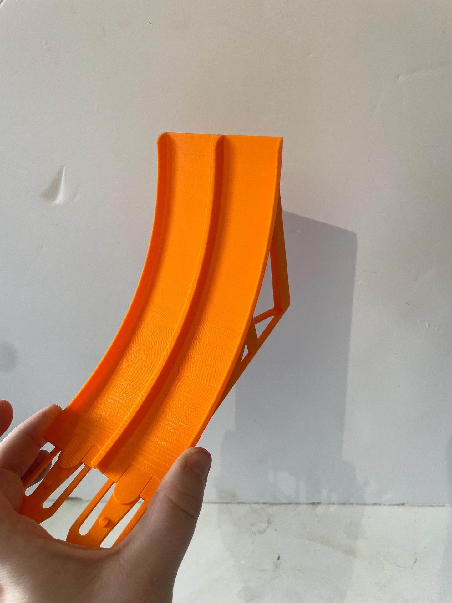 Orange Hot Wheels Track Jump - Custom Add-On, Monster Truck Compatible