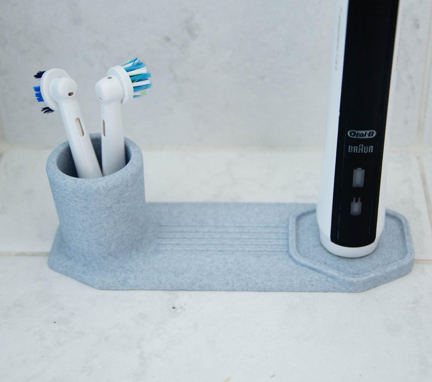 Family toothbrush holders, marble decor, bathroom organiser, toothbrush stand, Multi head storage