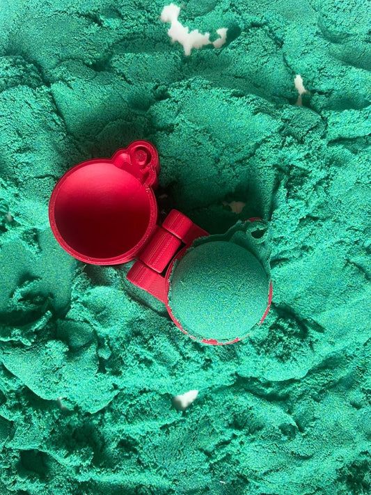 Christmas bauble mould for Play Dough & Sand: Montessori Sensory Toy