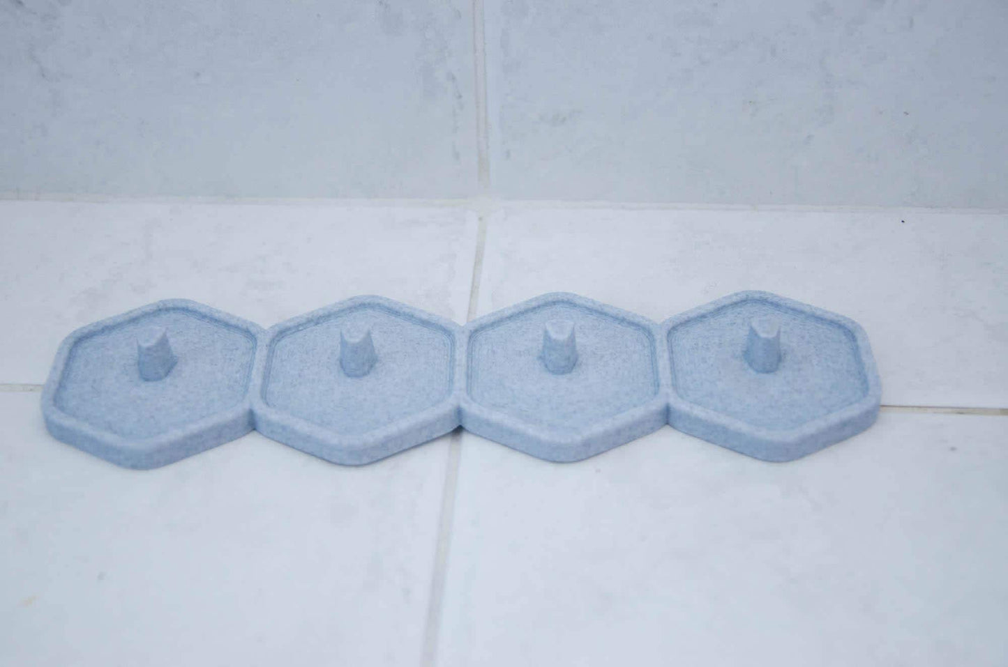 Marble Grey Toothbrush Stand: Family Organizer Holder, marble decor