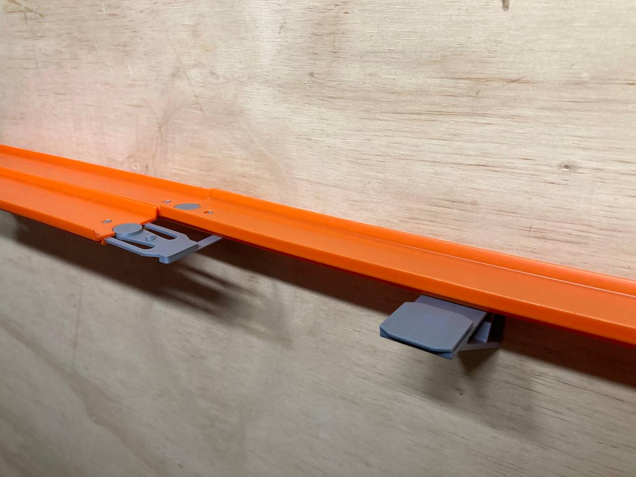 3D Printed Hot Wheels Track Wall Mount: For 2-Lane Epic Races