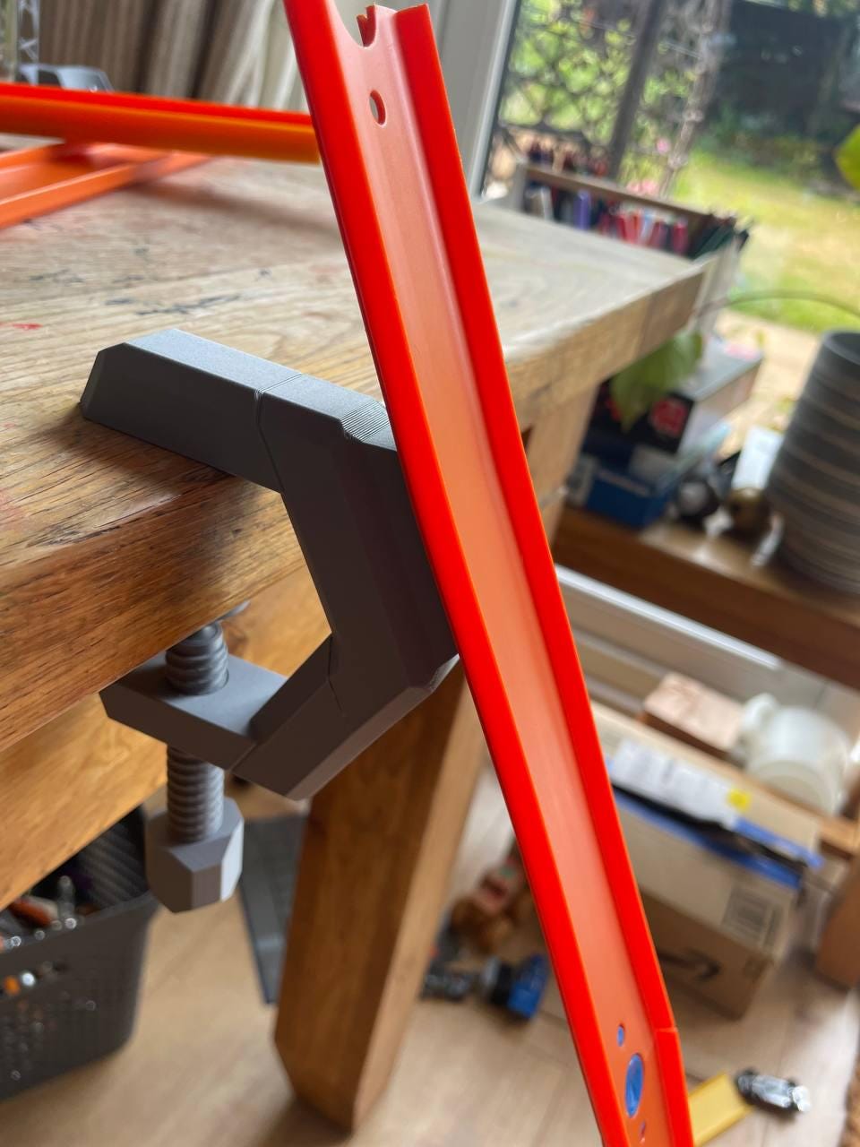 Hot Wheels Track Clamp: Table Edge Mount