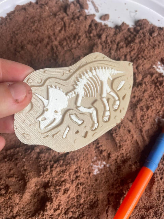 Dinosaur Fossil Mould - Montessori Sensory Play Tray