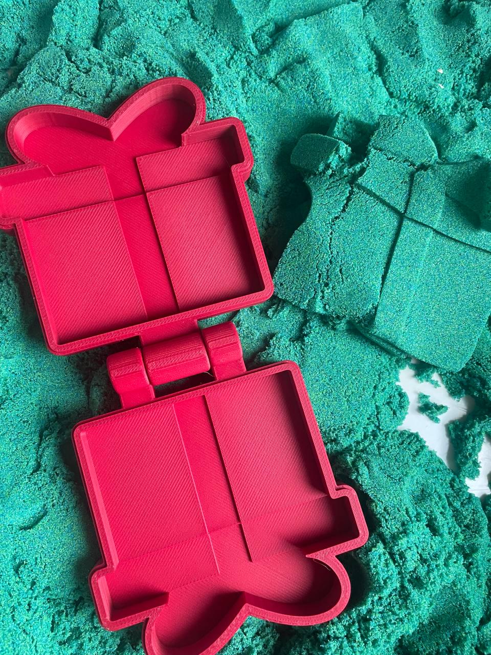 Christmas Present mould for Play Dough & Sand: Montessori Sensory Toy