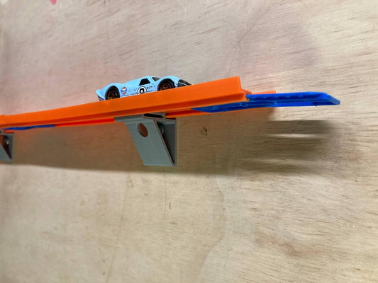 Hot Wheels Track Wall Mount: Single Lane PLA Plastic