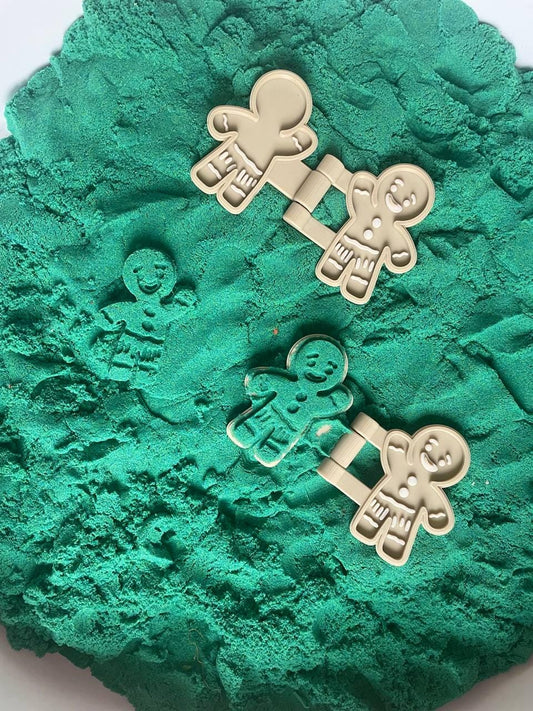 Gingerbread man mould for Play Dough & Sand: Montessori Sensory Toy
