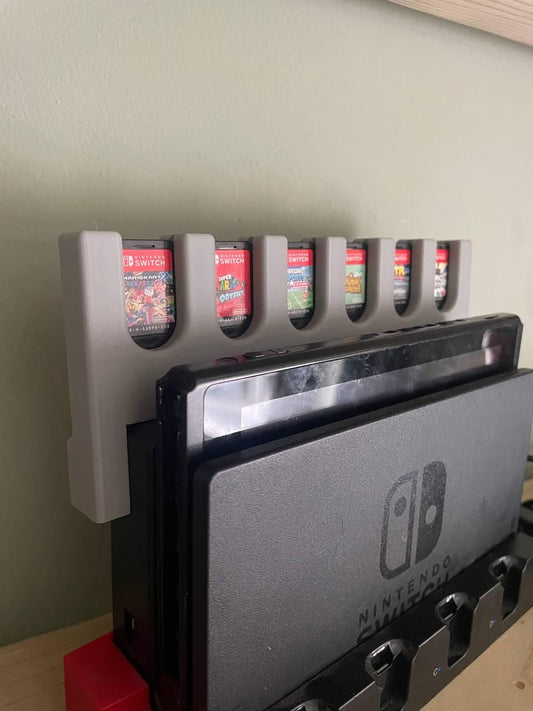 Nintendo Switch Game Card Holder: Charging Dock Add-On, Biodegradable PLA