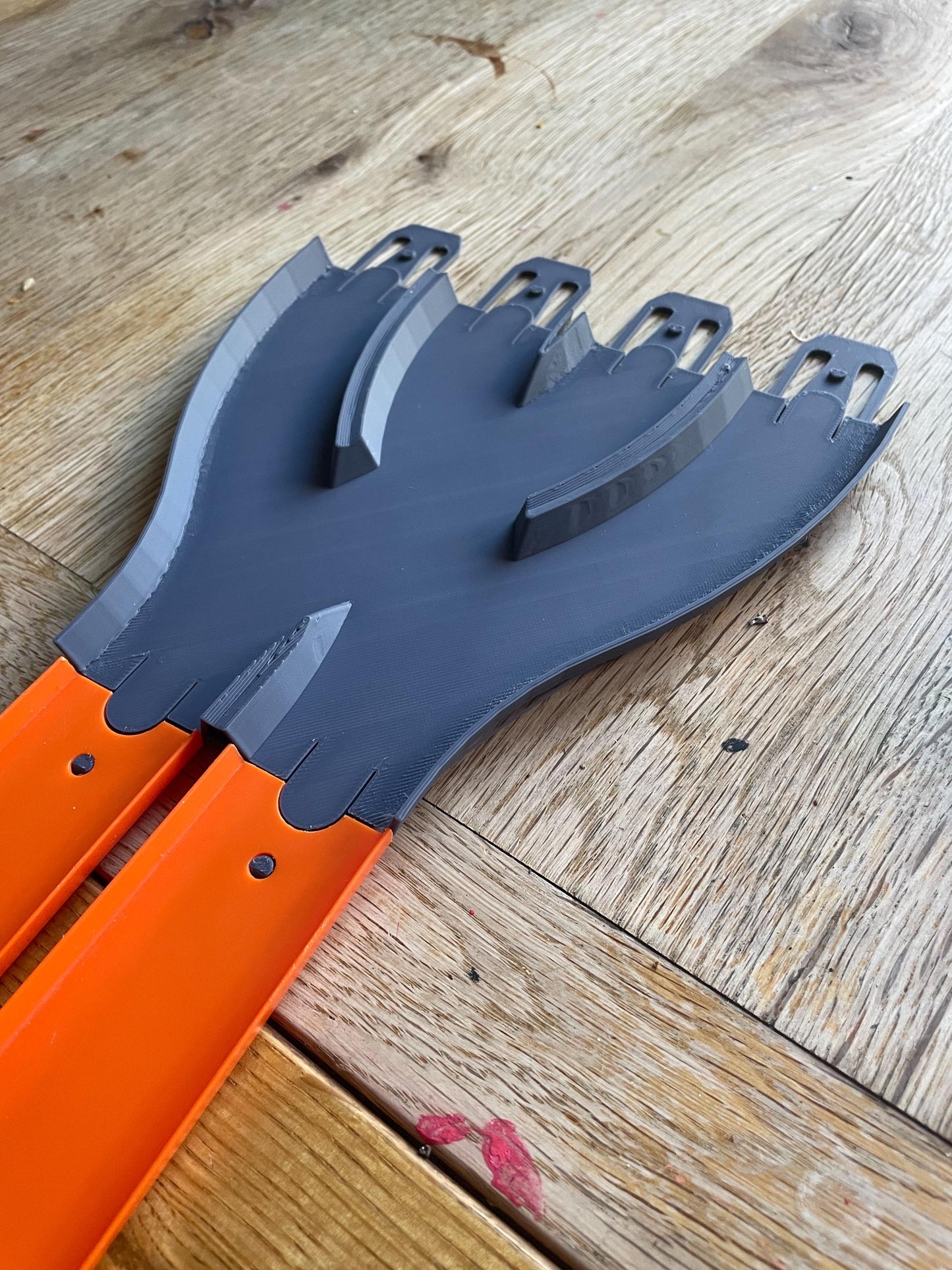 Hot Wheels Track Connector: 4-Lane to 2-Lane Racing Component