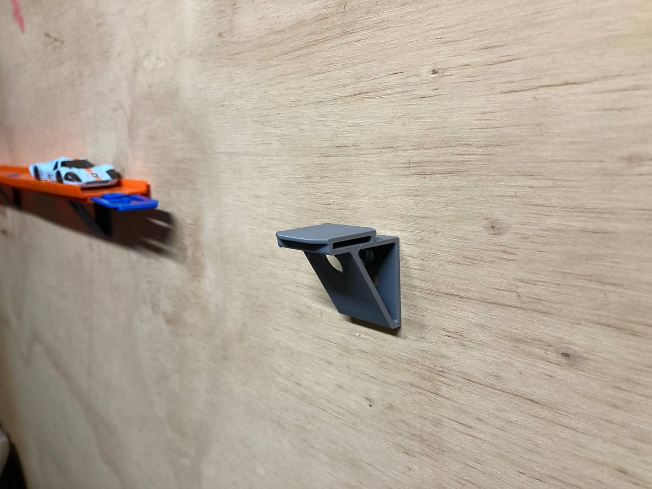 Hot Wheels Track Wall Mount: Single Lane PLA Plastic