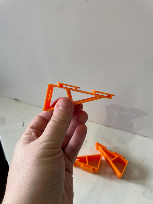 Orange Hot Wheels Track Wall Mount: For 2-Lane Epic Races