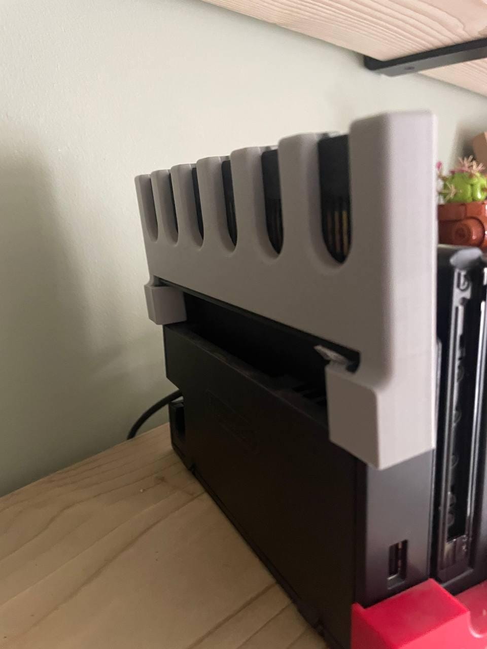 Nintendo Switch Game Card Holder: Charging Dock Add-On, Biodegradable PLA