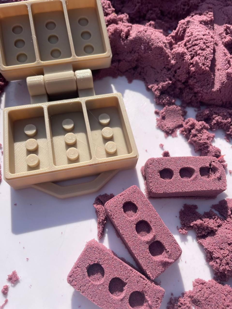 Brick Maker for Play Dough & Sand: Montessori Sensory Toy